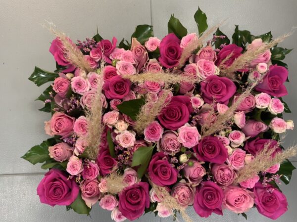 Carré roses