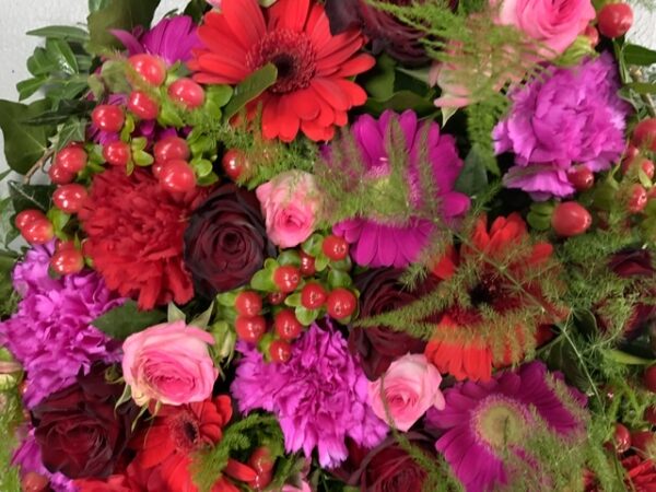 Rond plat rouge et rose – Image 2