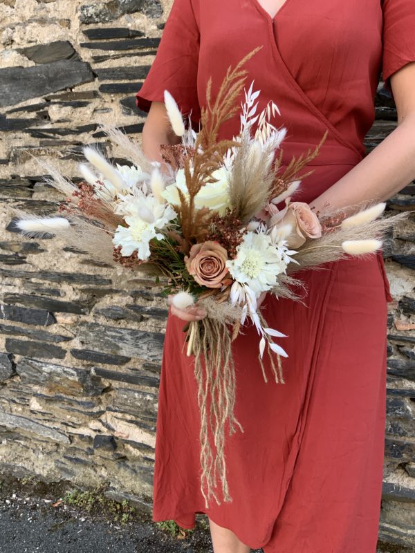 Bouquet de mariée terracotta – Image 3
